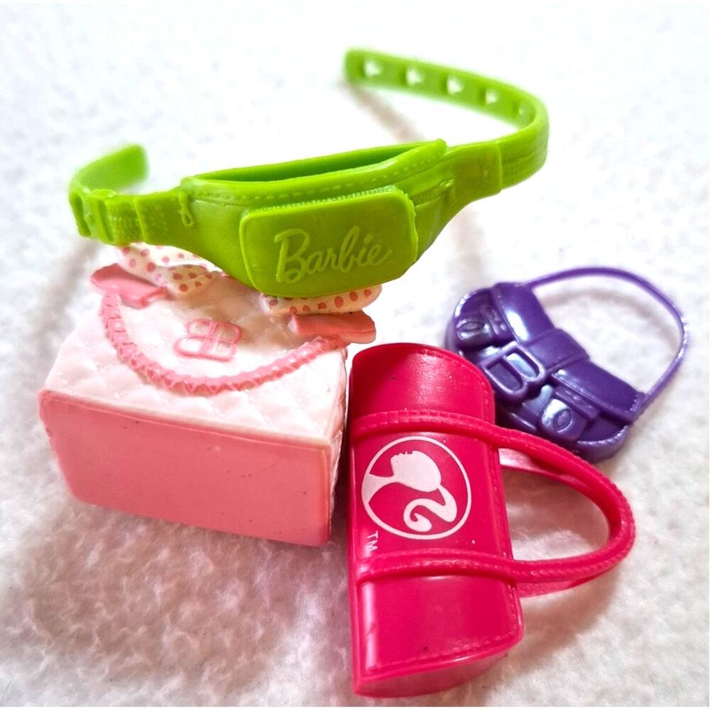 Authentic Mattel Barbie Purse Handbag Lot Fanny Pack Tote Accessories
